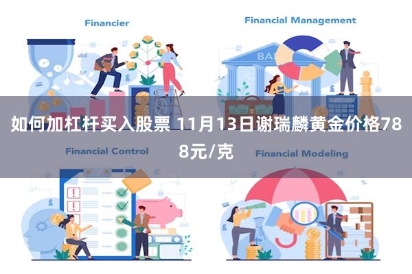 如何加杠杆买入股票 11月13日谢瑞麟黄金价格788元/克